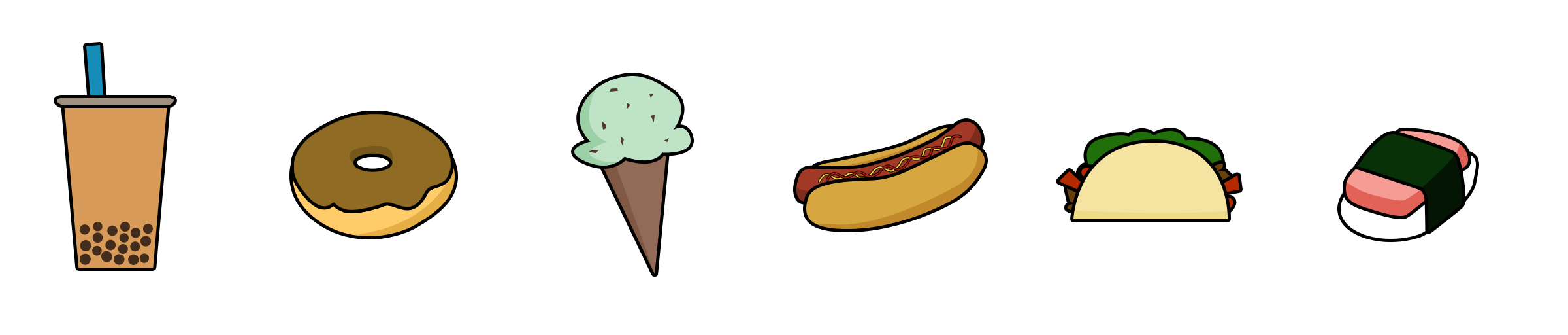 Food vectors